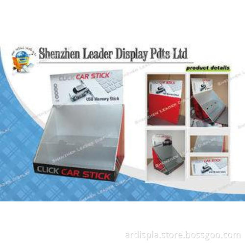 Promotional A4 Counter Greeting Card Display Stand With 2 T